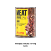 Josera Meat Lovers Menu Multipack grain free complete pure meat wet food for adult dogs 6x400g variety pack including pure lamb