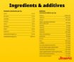 Josera Adult Active Nature complete food with lots of meat for energetic dogs analytical
