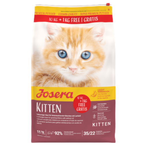 Josera Kitten complete cat food for pregnant and lactating cats 10kg + 1kg promotional bag